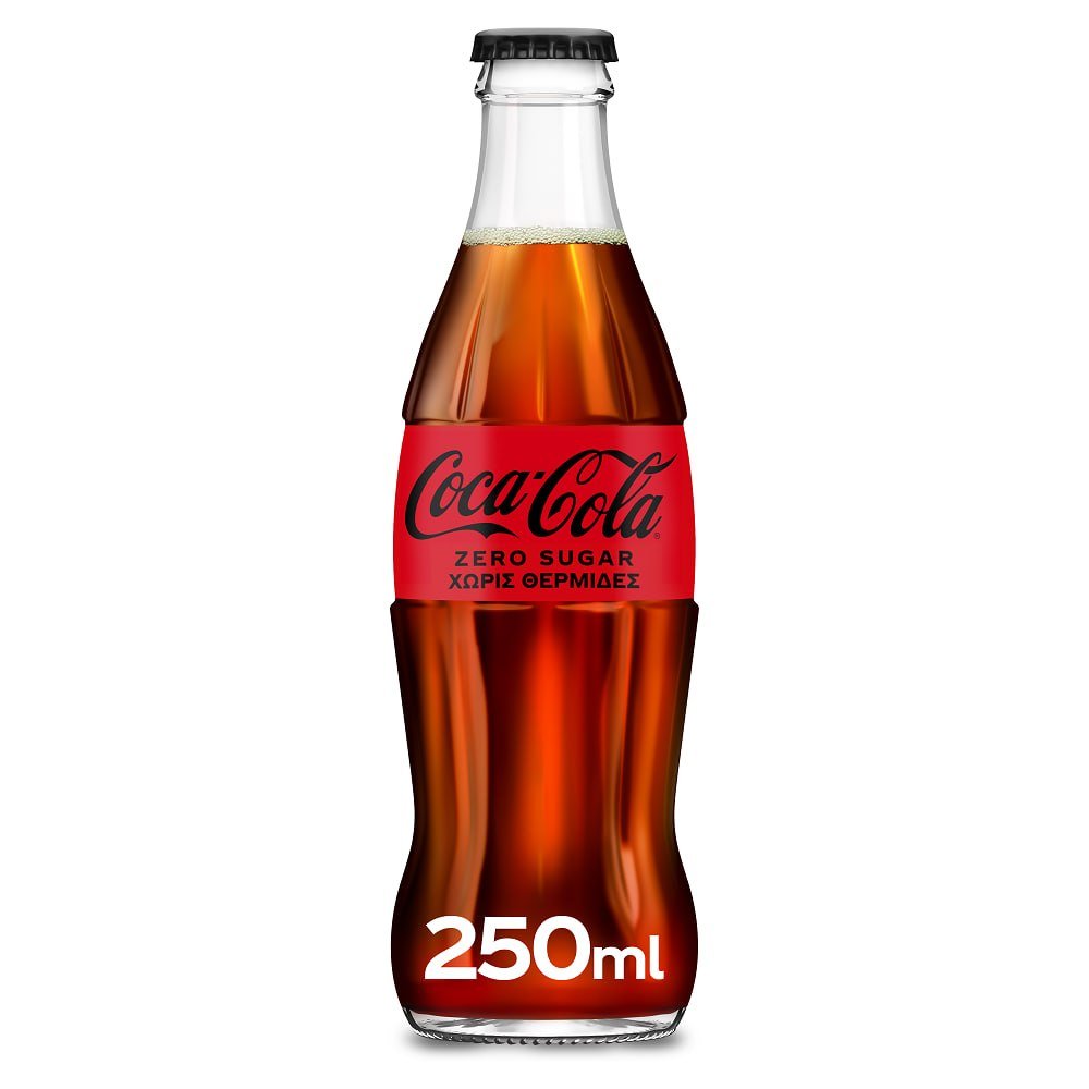 مشروب غازي كوكاكولا زيرو بدون سكر 250 مل