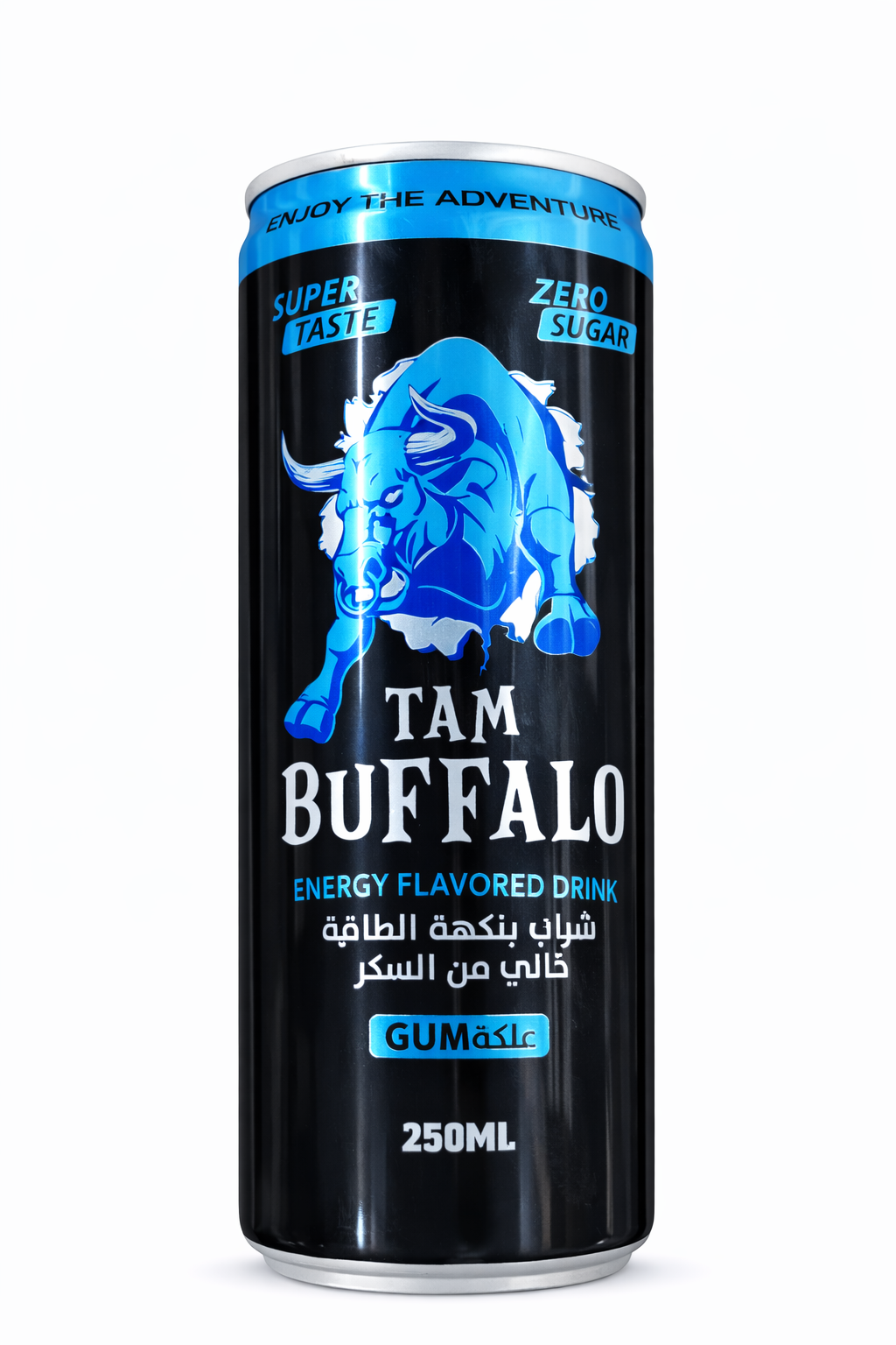 تام بافلو مشروب طاقة علكة بدون سكر 250 مل