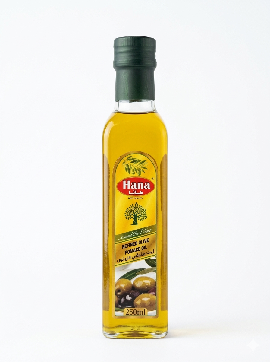 زەیتی پاشماوەی زەیتون، مارکەی هانا (٢٥٠ مل).