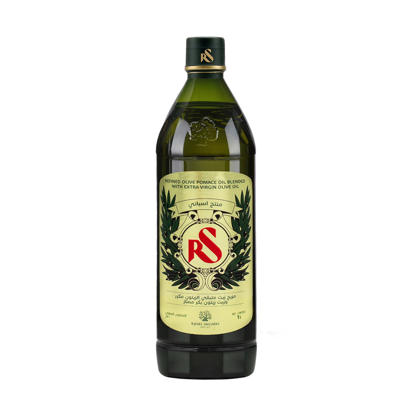 ڕافایل سالگادۆ ئاڕ ئێس زەیتی زەیتون پۆماس پاڵاوتە (1L)