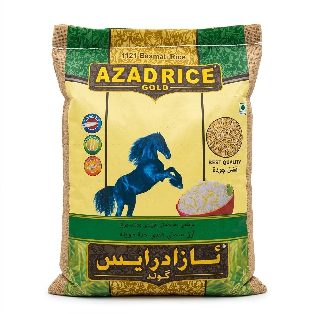 برنجی ئازاد زێڕ برنجی بەسمەتی هیندی4 کیلۆ
