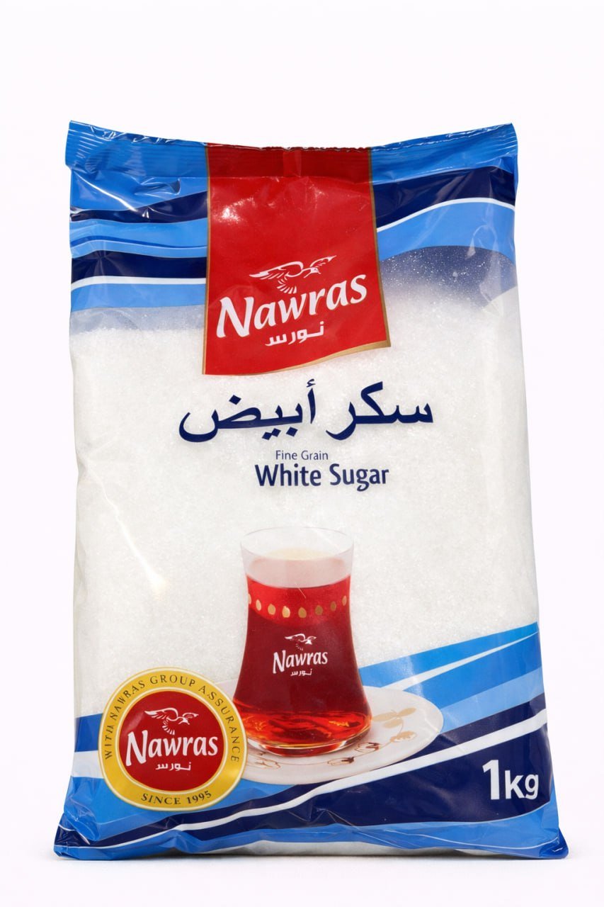 نەورەس دانەوێڵەی ورد شەکری سپی 1000g
