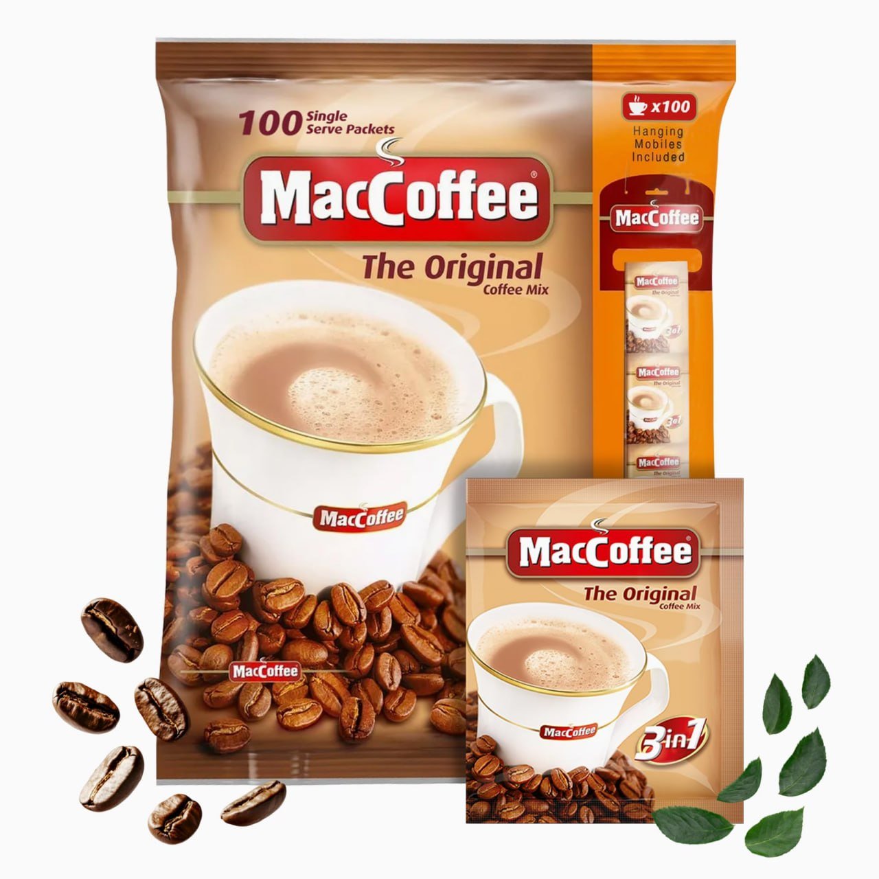 MacCoffee The Original 3in1 کۆفی میکس 100پاکێت