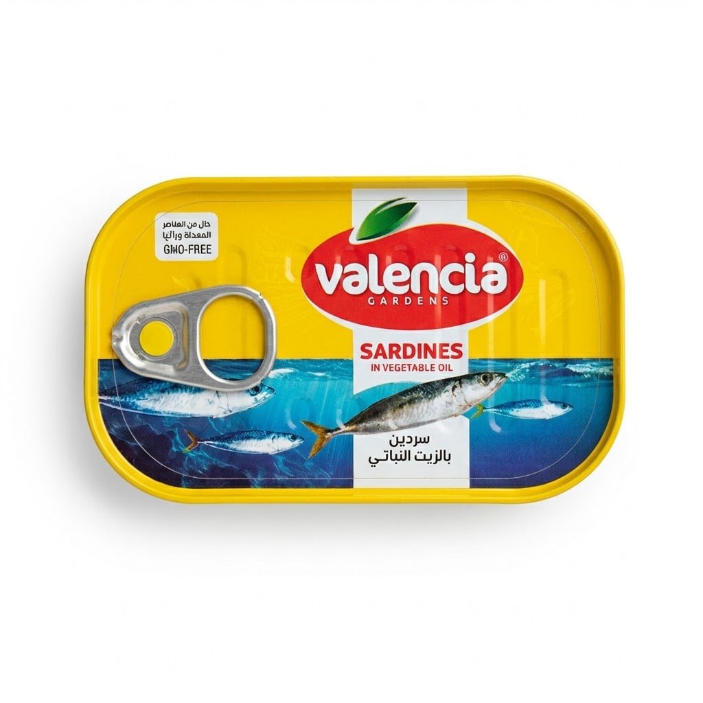 ساردینی Valencia لە ئۆیلی سبزی 125g