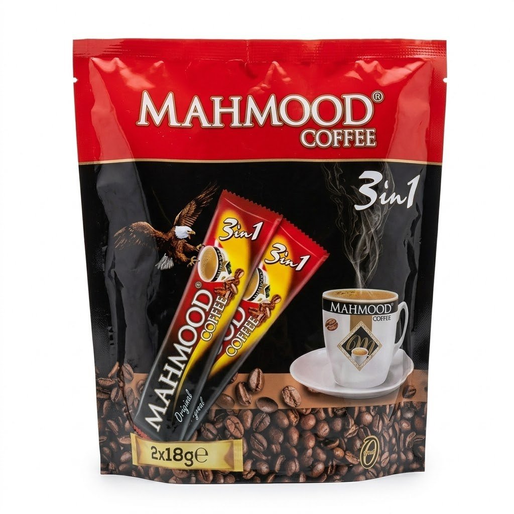 قاوەی مەحموود 3in1 ئەسڵی (18g)