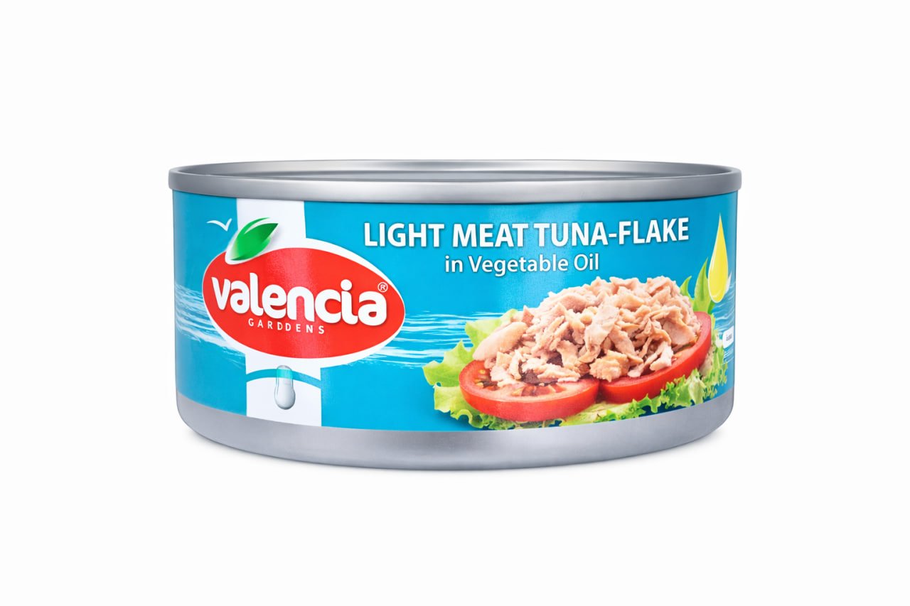 تونای Valencia گوشت سووک فلیک لە ڕۆنی گیاهی 160g