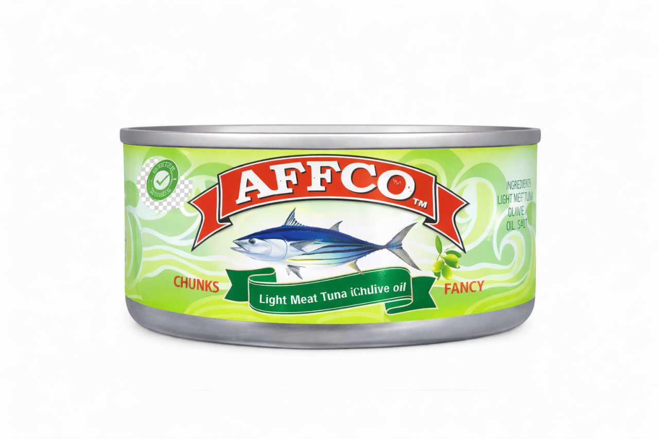 تونا پارچەیی AFFCO لە ڕۆنی زەیتون 170g