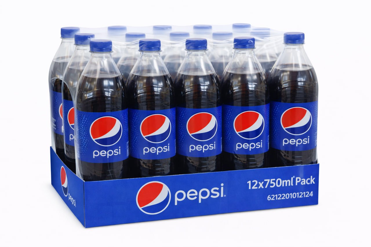 بيبسي كولا 750 مل عبوة 12 حبة