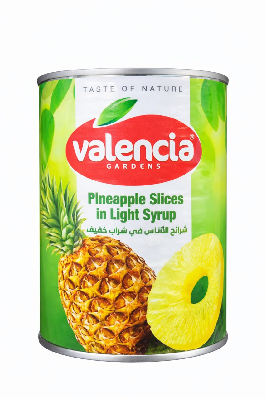 پارچەکانی ئەنناس Valencia Gardens لە شەربەتی سووکدا 565g
