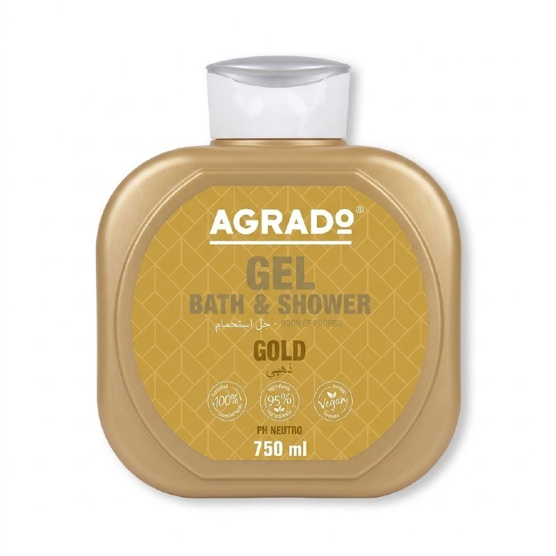 جێڵی حەمام و دوش ئاگرادۆ گۆڵد 750ml
