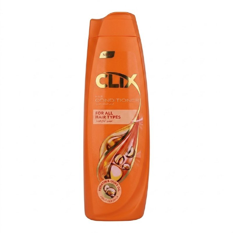 کۆندیشنەری قژ کلیکس بۆ هەموو جۆرە قژێک بە کیراتین و زەیتی زەیتون 600ml