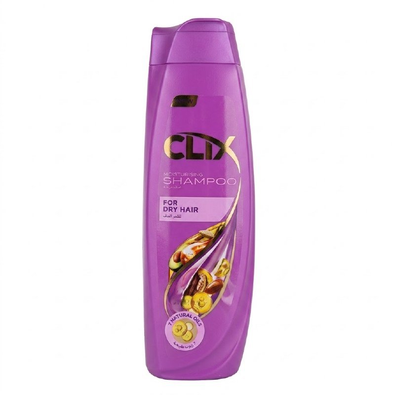 شامپۆی شێدارکەرەوەی کلیکس بۆ قژی وشک بە ٧ زەیتی سروشتی600ml