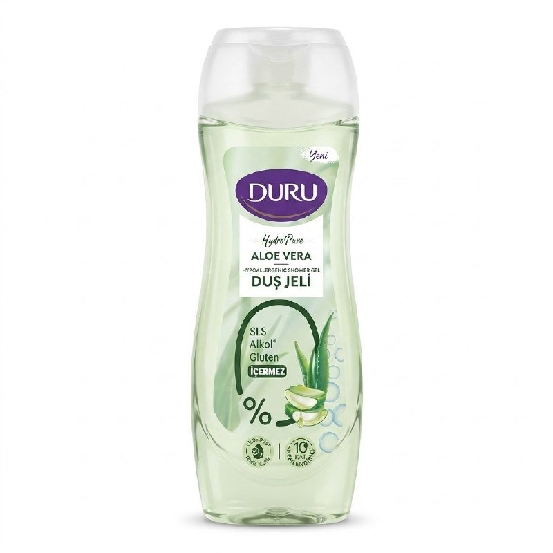 دورو هایدرۆ پور ئالۆڤێرا جێڵی دوش کەم هەستیاری (SLS، کحول، و بێ گلوتین 450ml