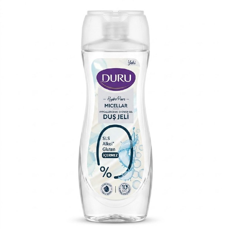 Duru Hydro Pure Micellar کەم هەستیاری جێڵی دوش 450ml