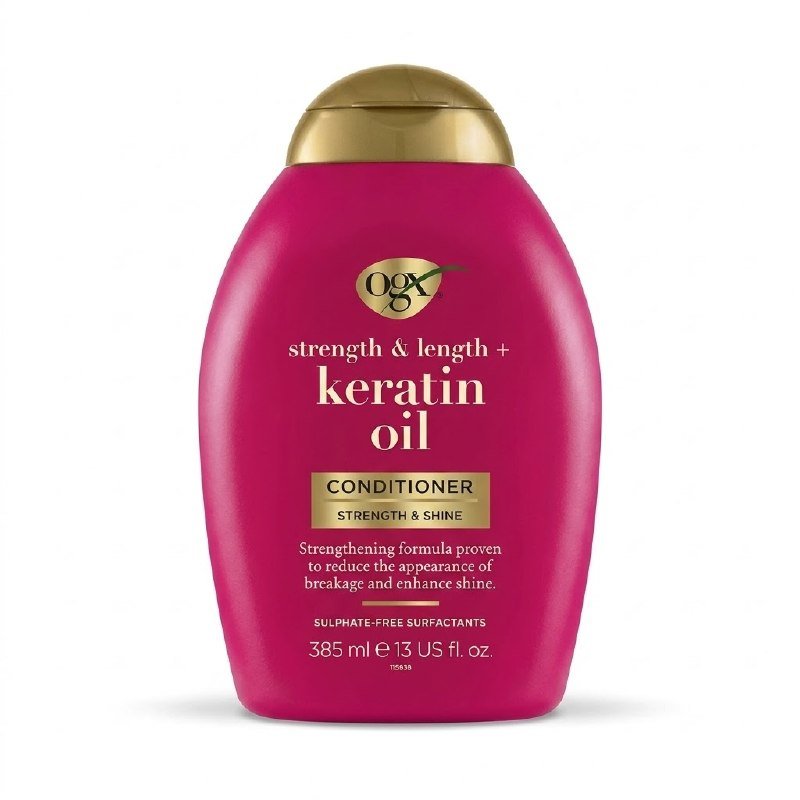 بەهێزی و درێژی OGX + کۆندیشنەری ڕۆنی کیراتین 385ml