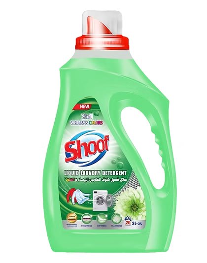 شوف مایع جلشۆری سپی و ڕەنگاوڕەنگ 3lt