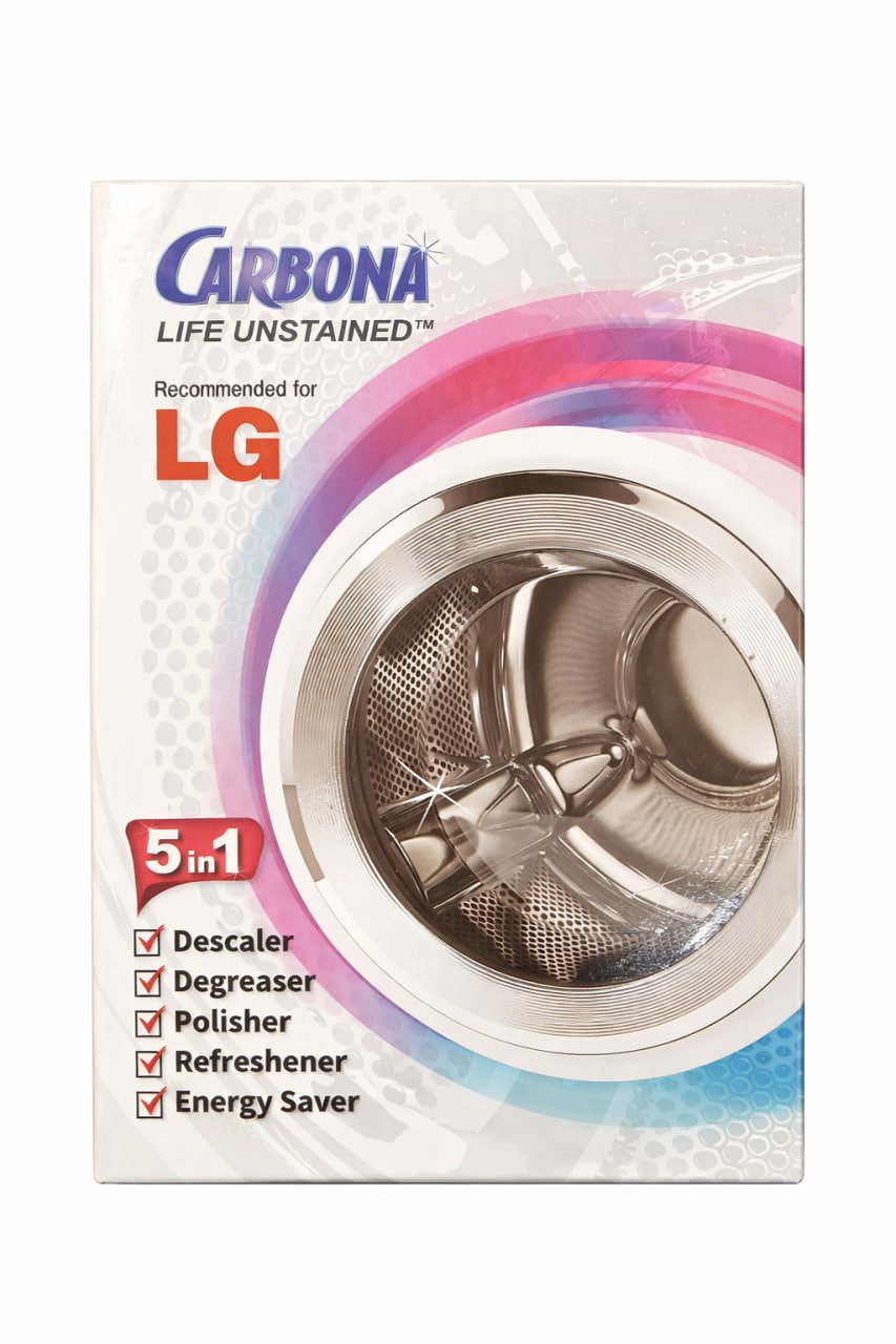 کاربۆنا پاککەرەوەی ماشینی جلشۆری 5x50g