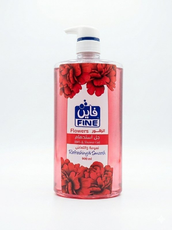 فاین جێڵی گەرماو بە بۆنی گوڵ ٩٠٠مل