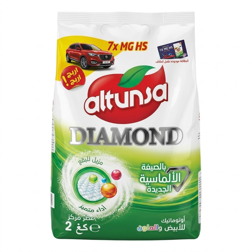 پاودەری جلشۆردنی ئۆتۆماتیکی ئەلتونسا دایمۆند 2kg
