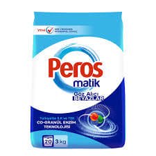 پاودەری جلشۆردنی پێرۆس ماتیک وایت ئەند برایت 3kg