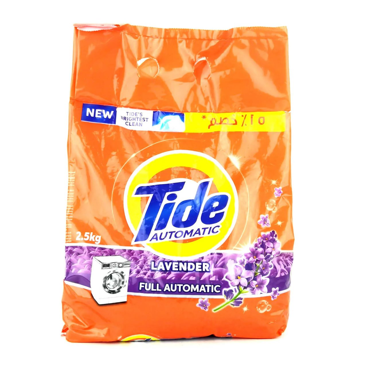 پاودەری جلشۆردنی ئۆتۆماتیکی تاید بە بۆنی لاڤێندەر 2.5kg